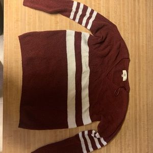 Soft striped sweater. size S (runs a little big)